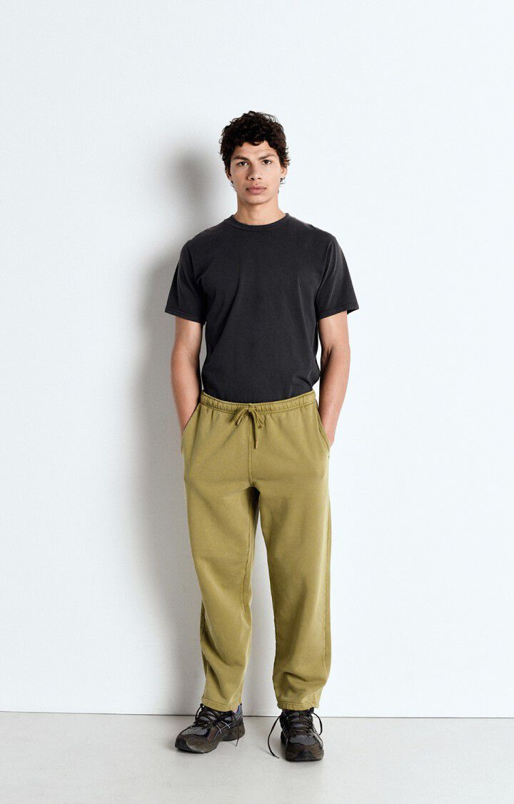 American Vintage T-shirt Homme Fizvalley - CARBONE VINTAGE 22 Manches Courtes Noir - E25