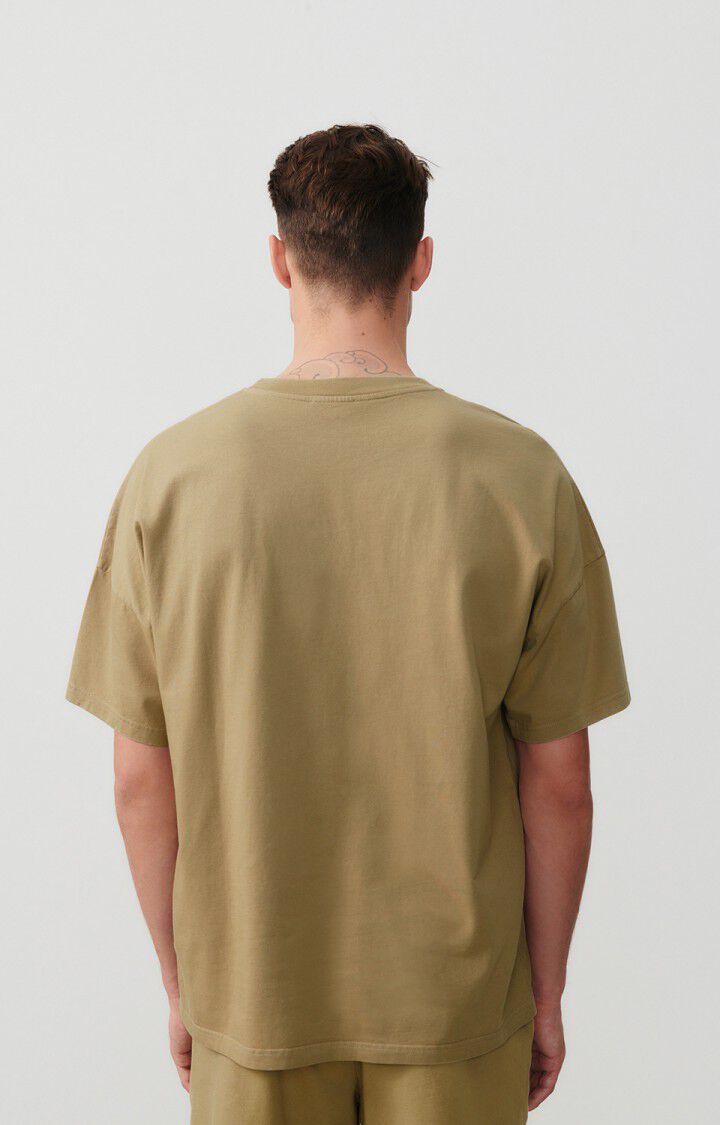 American Vintage T-shirt Homme Fizvalley - CASSONADE VINTAGE 16 Manches Courtes Marron - E24