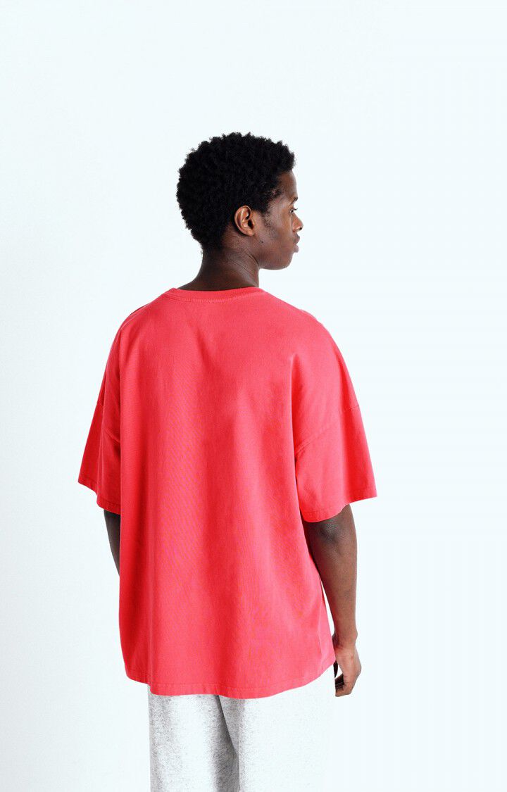 American Vintage T-shirt Homme Fizvalley - FRAMBOISIER VINTAGE 16 Manches Courtes Rose - E25