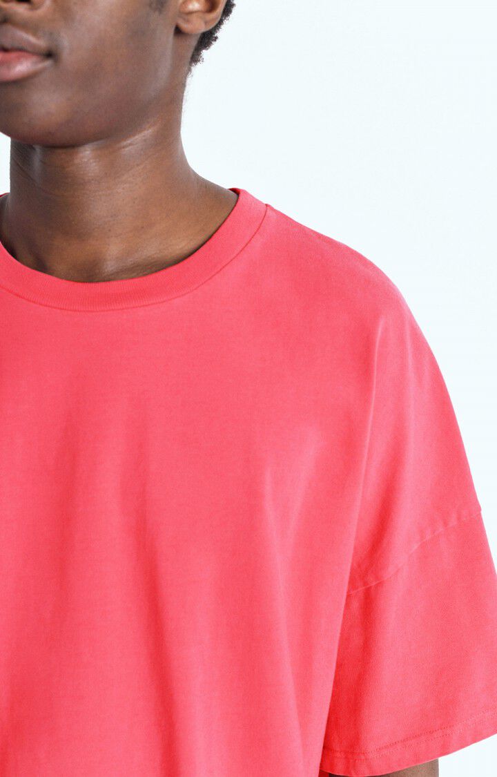 American Vintage T-shirt Homme Fizvalley - FRAMBOISIER VINTAGE 16 Manches Courtes Rose - E25