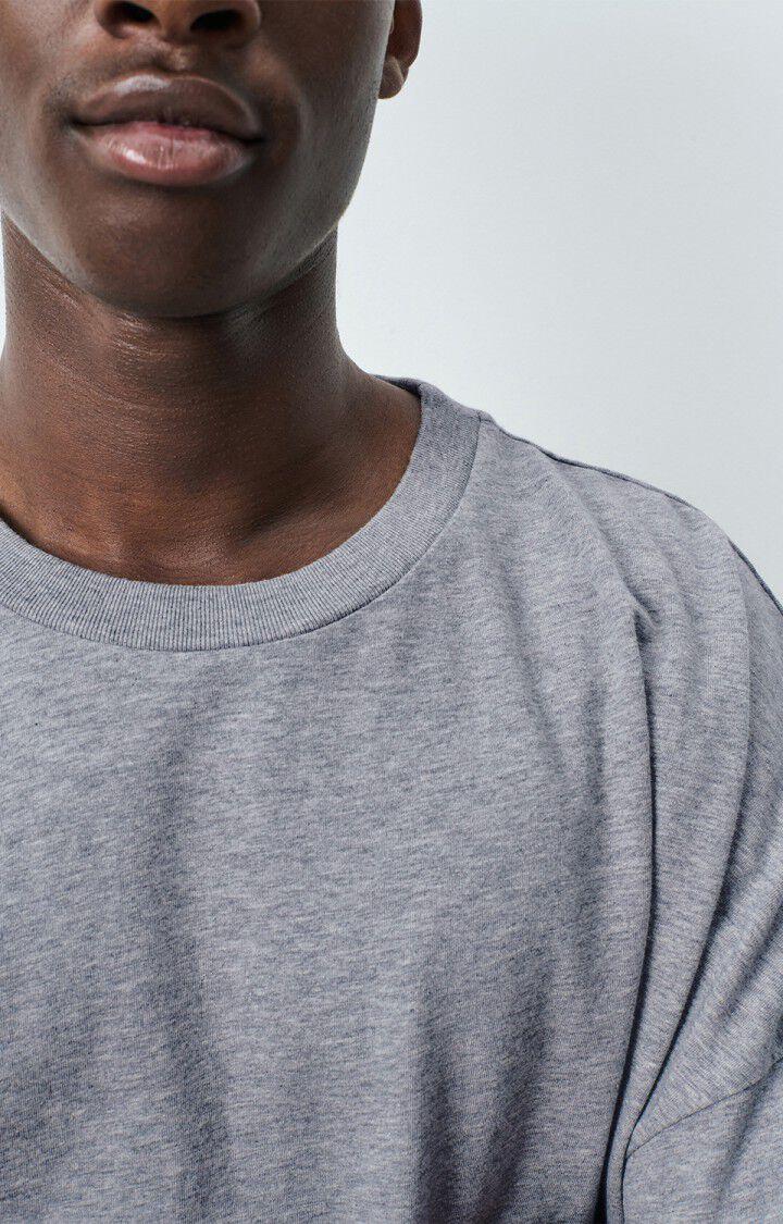 American Vintage T-shirt Homme Fizvalley - GRIS CHINE 16 Manches Courtes Gris - E25