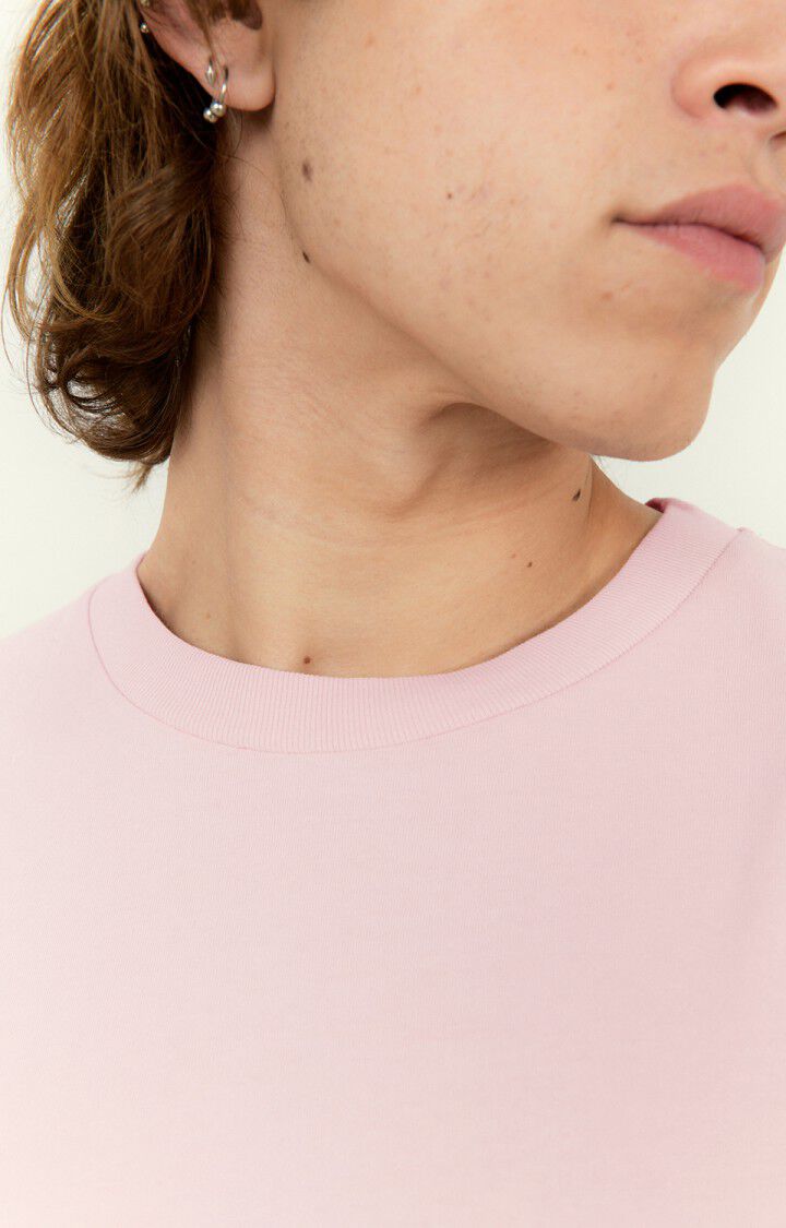 American Vintage T-shirt Homme Fizvalley - GUIMAUVE VINTAGE 16 Manches Courtes Rose - E23
