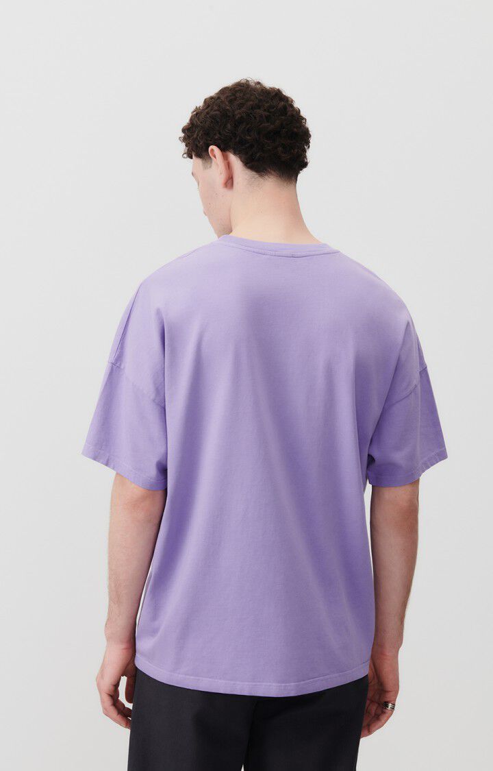 American Vintage T-shirt Homme Fizvalley - MAUVE VINTAGE 16 Manches Courtes Violet - E24