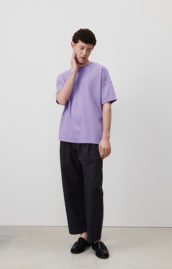 american vintage T-shirt homme Fizvalley - MAUVE VINTAGE 16 Manches courtes Violet - E24