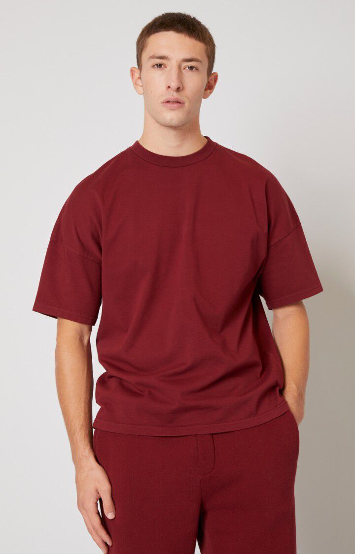 american vintage T-shirt homme Fizvalley - MUSCAT VINTAGE Manches courtes Rouge - H21