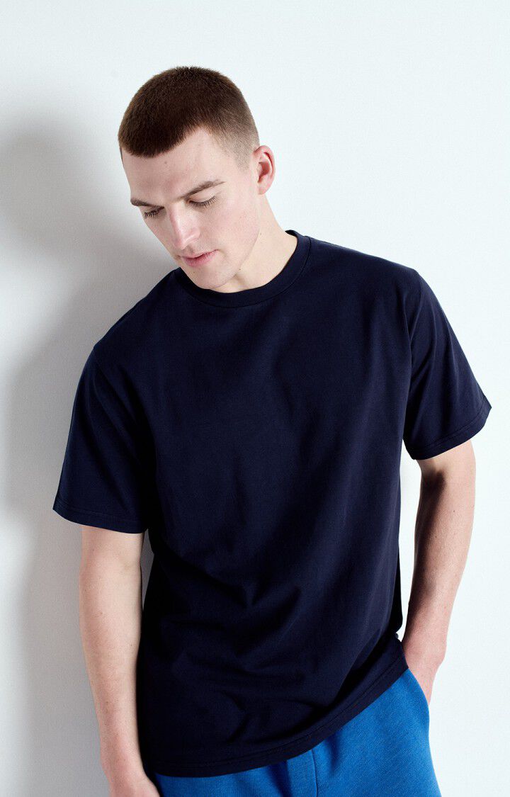 american vintage T-shirt homme Fizvalley - NAVY VINTAGE 22 Manches courtes Bleu - E25