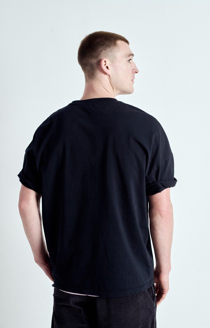 American Vintage T-shirt Homme Fizvalley - NOIR 16 Manches Courtes Noir - E25