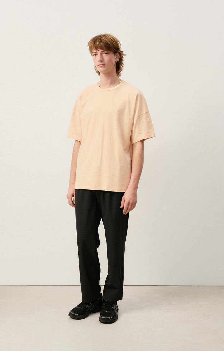 American Vintage T-shirt Homme Fizvalley - NUDE VINTAGE 16 Manches Courtes Beige - H24