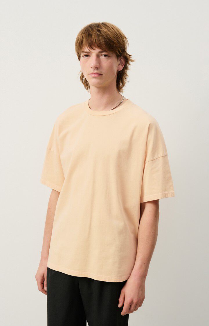 american vintage T-shirt homme Fizvalley - NUDE VINTAGE 16 Manches courtes Beige - H24