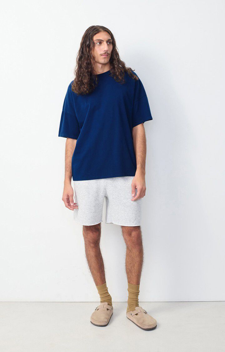 American Vintage T-shirt Homme Fizvalley - OUTREMER VINTAGE 16 Manches Courtes Bleu - E25