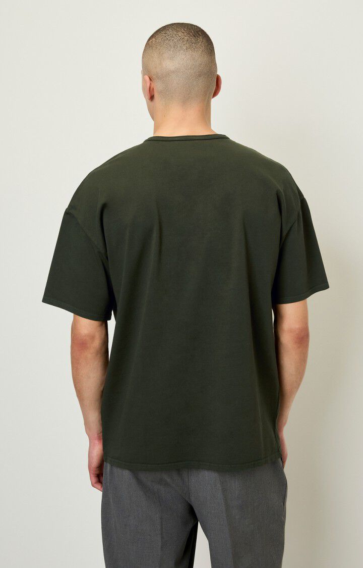 American Vintage T-shirt Homme Fizvalley - PESTO VINTAGE Manches Courtes Vert - E22