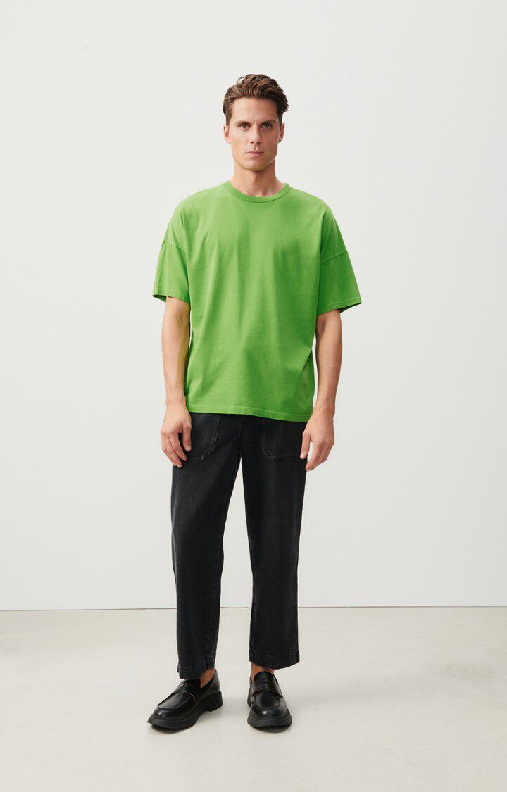 American Vintage T-shirt Homme Fizvalley - PRAIRIE VINTAGE 16 Manches Courtes Vert - E24