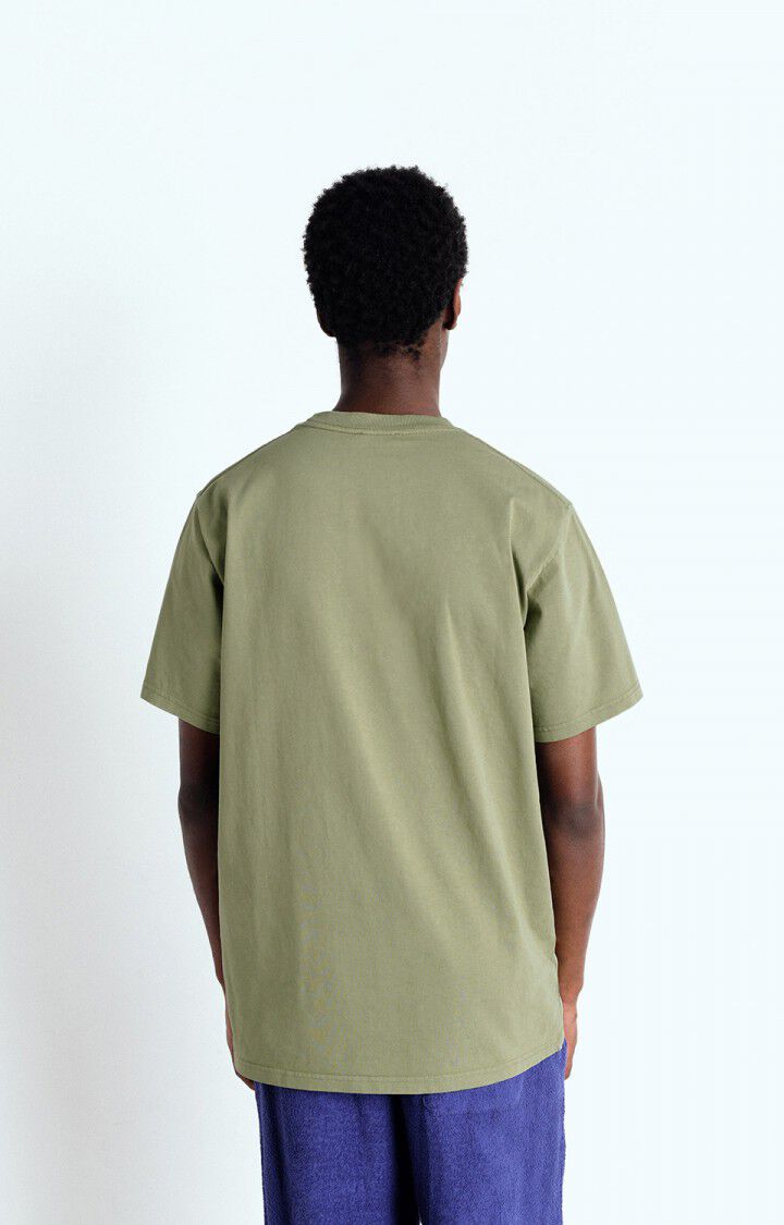 American Vintage T-shirt Homme Fizvalley - RIVE VINTAGE 16 Manches Courtes Vert - E25