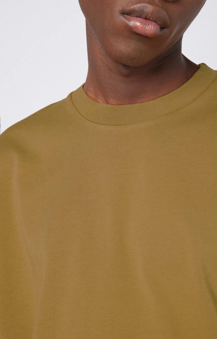 American Vintage T-shirt Homme Fizvalley - TABAC VINTAGE Manches Courtes Marron - E22