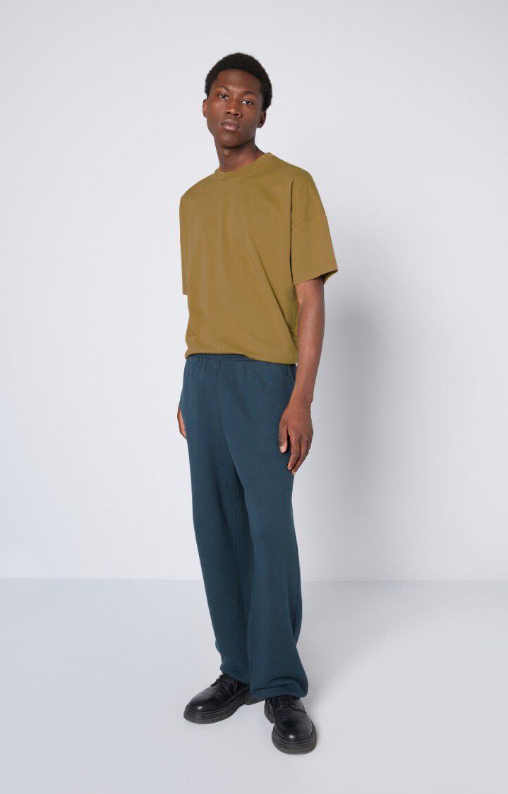 American Vintage T-shirt Homme Fizvalley - TABAC VINTAGE Manches Courtes Marron - E22