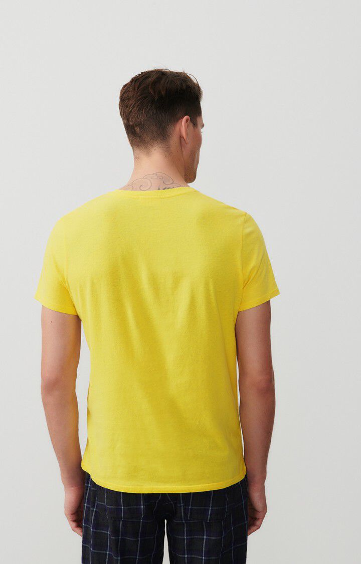 American Vintage T-shirt Homme Gamipy - ACACIA 21 Manches Courtes Jaune - E24