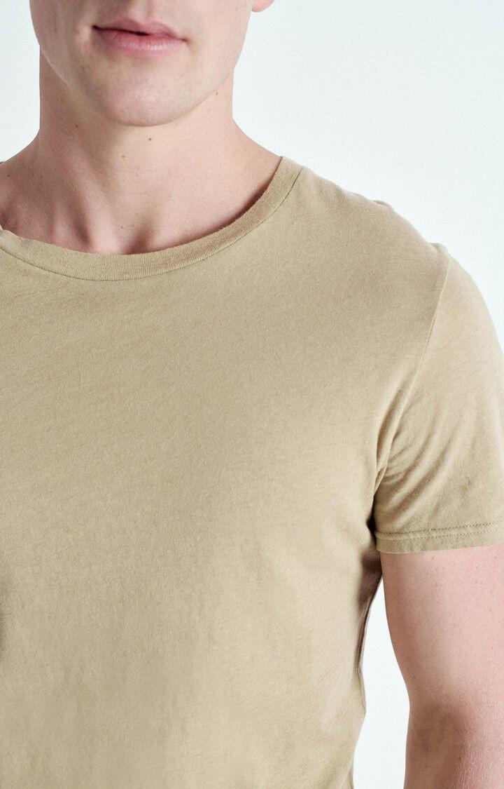 American Vintage T-shirt Homme Gamipy - AVOINE 21 Manches Courtes Beige - E25
