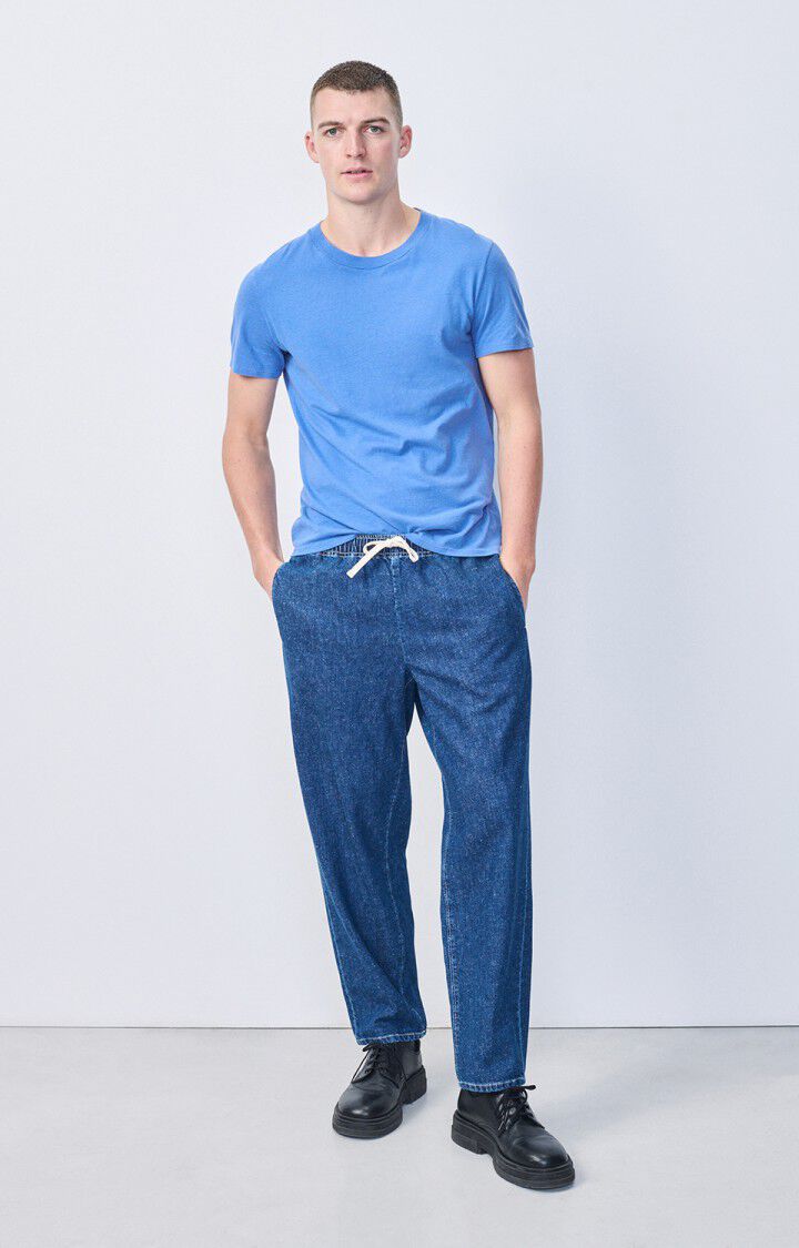 American Vintage T-shirt Homme Gamipy - BALTIQUE 21 Manches Courtes Bleu - H24