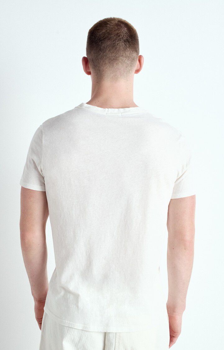 American Vintage T-shirt Homme Gamipy - BLANC 21 Manches Courtes Blanc - E25