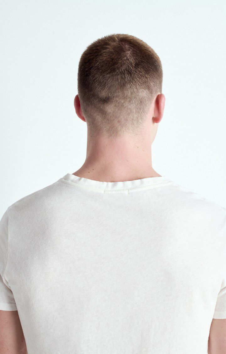 American Vintage T-shirt Homme Gamipy - BLANC 21 Manches Courtes Blanc - E25