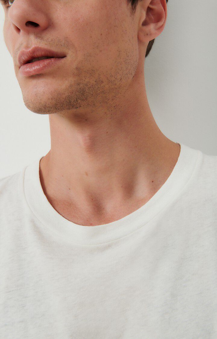 American Vintage T-shirt Homme Gamipy - BLANC 21 Manches Courtes Blanc - E25