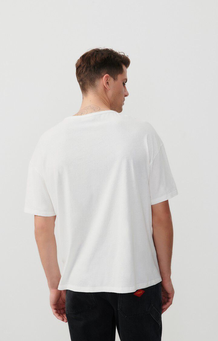 American Vintage T-shirt Homme Gamipy - BLANC 21 Manches Courtes Blanc - E25