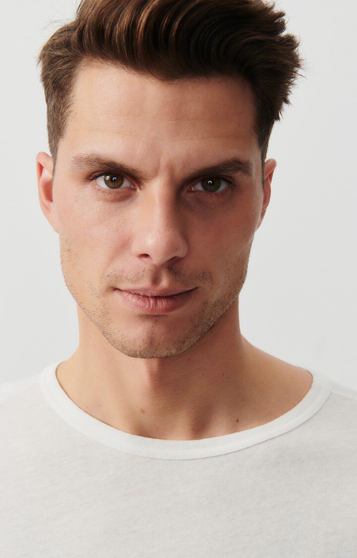 American Vintage T-shirt Homme Gamipy - BLANC 21 Manches Courtes Blanc - E25