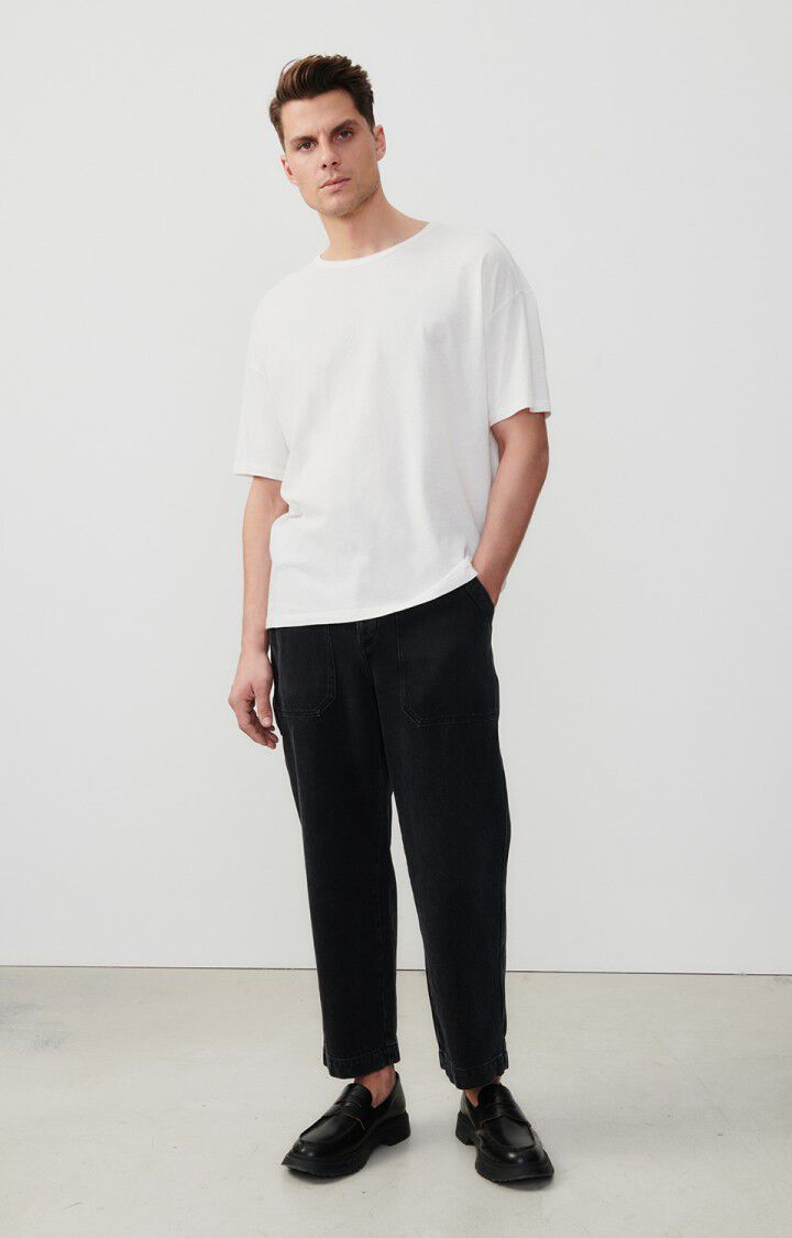 American Vintage T-shirt Homme Gamipy - BLANC 21 Manches Courtes Blanc - E25