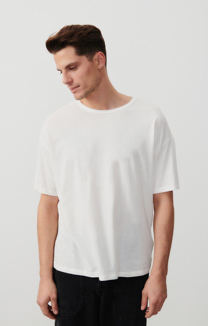 american vintage T-shirt homme Gamipy - BLANC 21 Manches courtes Blanc - E25