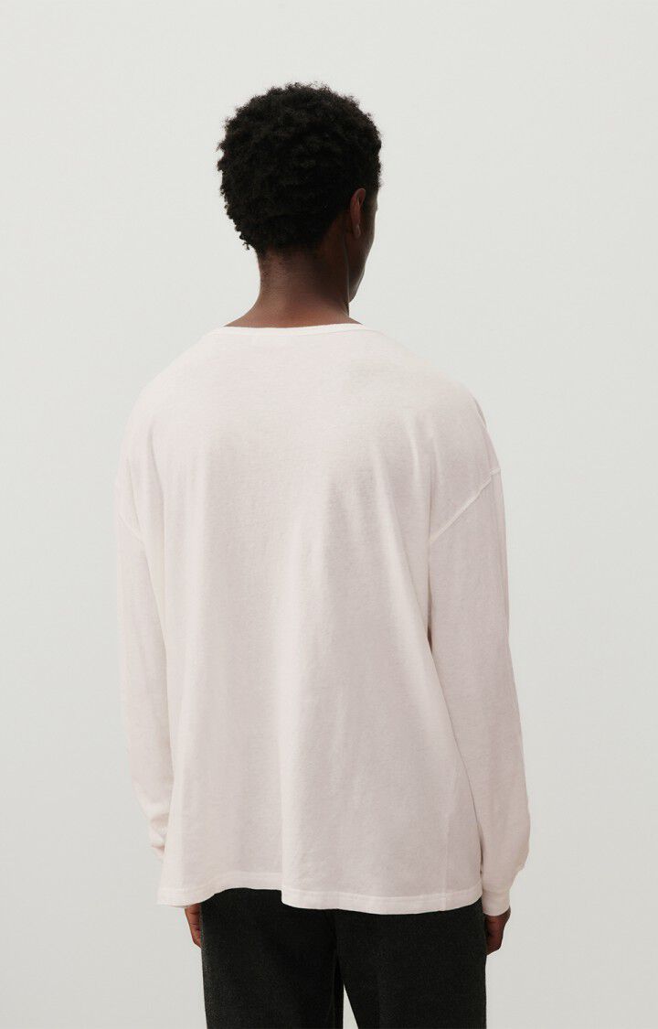 American Vintage T-shirt Homme Gamipy - BLANC 60 Manches Longues Blanc - E25