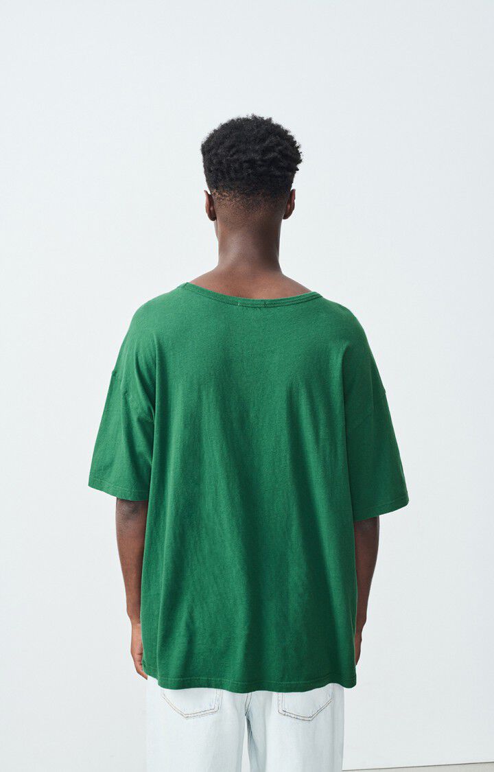 American Vintage T-shirt Homme Gamipy - FORET 21 Manches Courtes Vert - H24