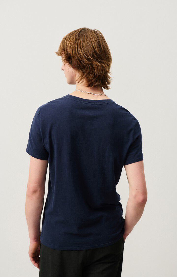 American Vintage T-shirt Homme Gamipy - MARINE 21 Manches Courtes Bleu - E25