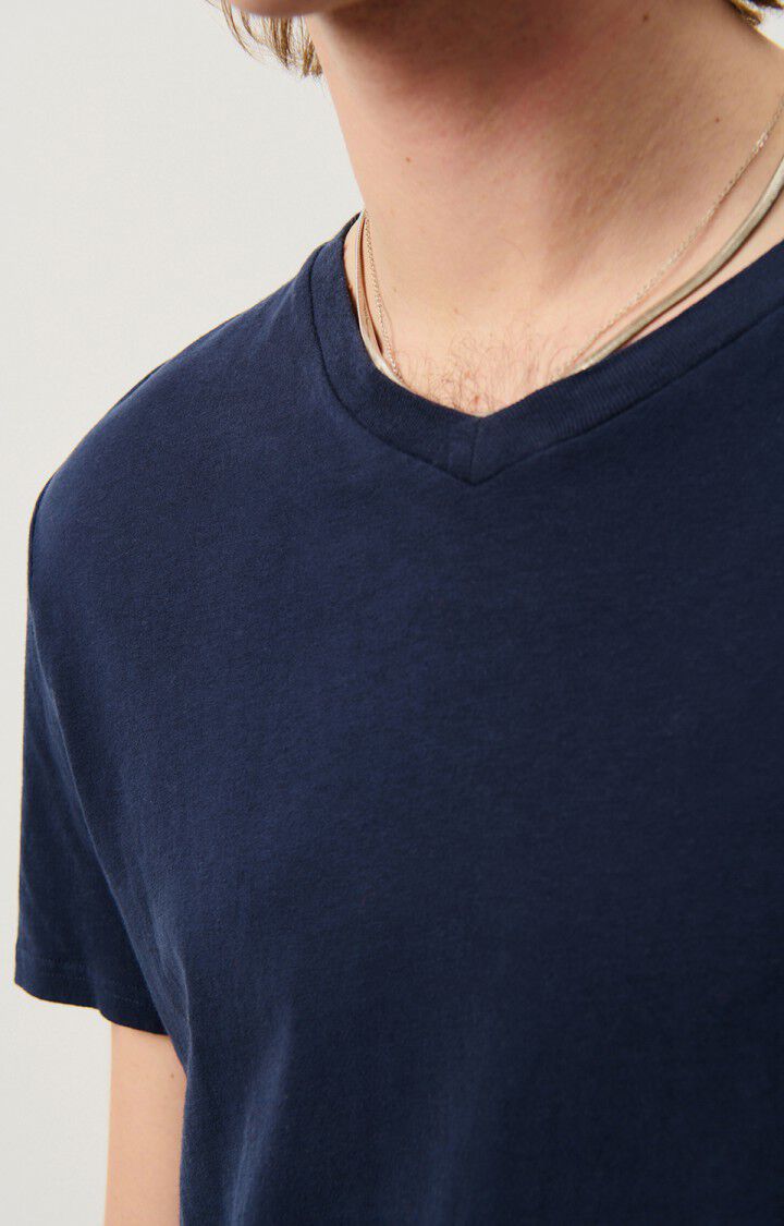 American Vintage T-shirt Homme Gamipy - MARINE 21 Manches Courtes Bleu - E25