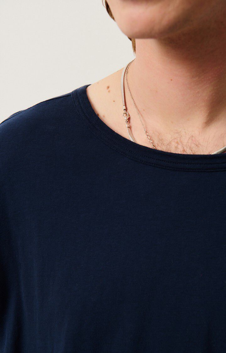 American Vintage T-shirt Homme Gamipy - MARINE 21 Manches Courtes Bleu - E25