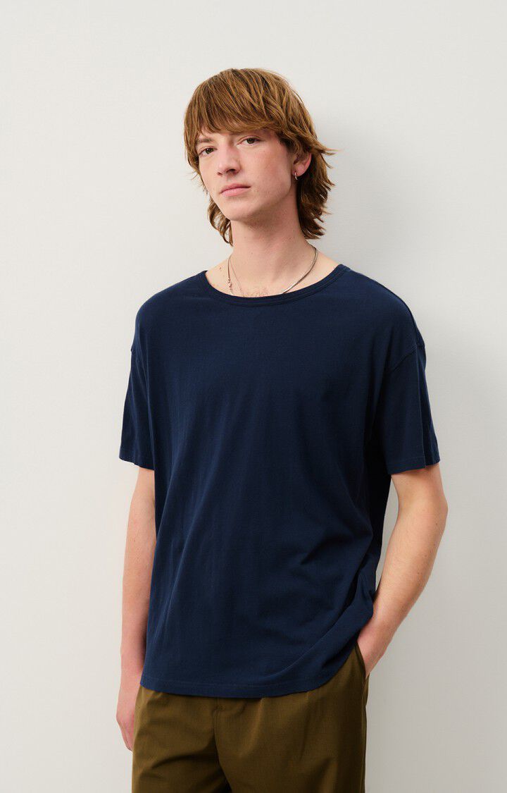 American Vintage T-shirt Homme Gamipy - MARINE 21 Manches Courtes Bleu - E25