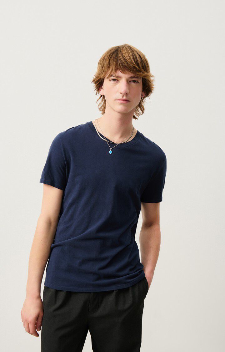 american vintage T-shirt homme Gamipy - MARINE 21 Manches courtes Bleu - E25