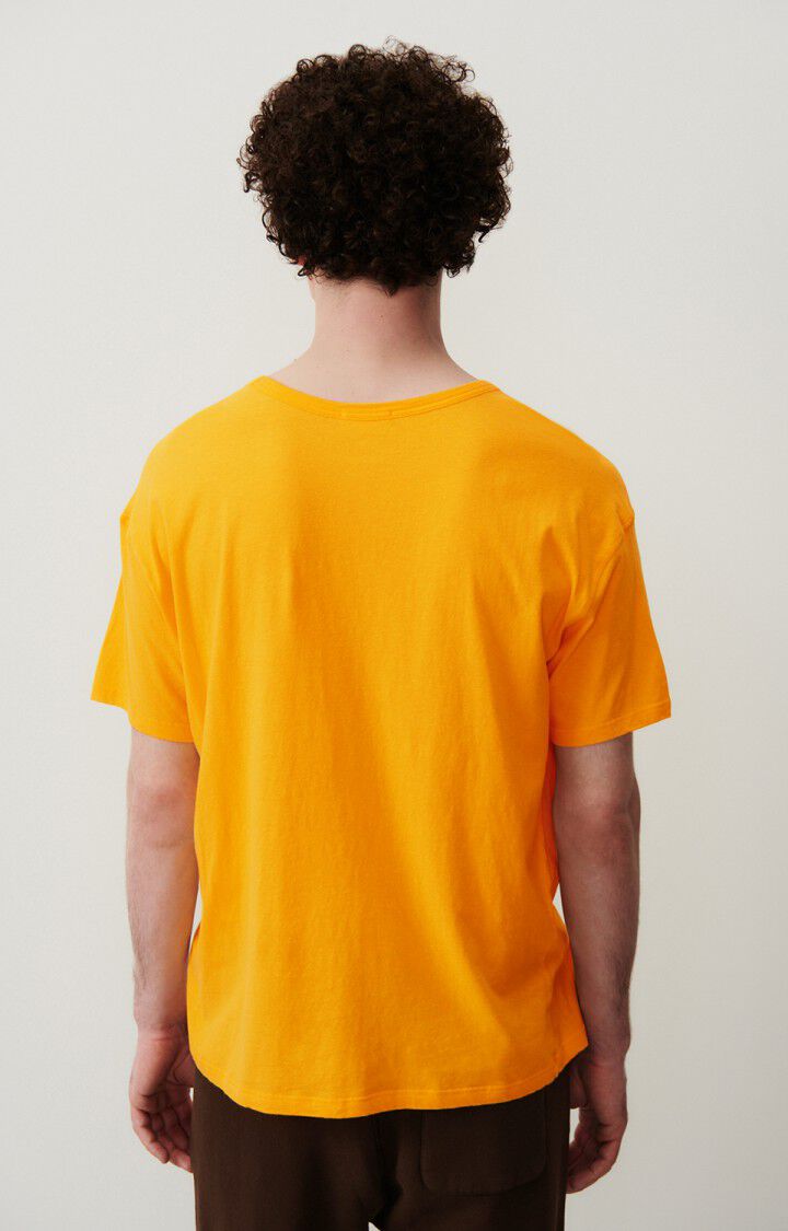 American Vintage T-shirt Homme Gamipy - MARMELADE 21 Manches Courtes Jaune - H24