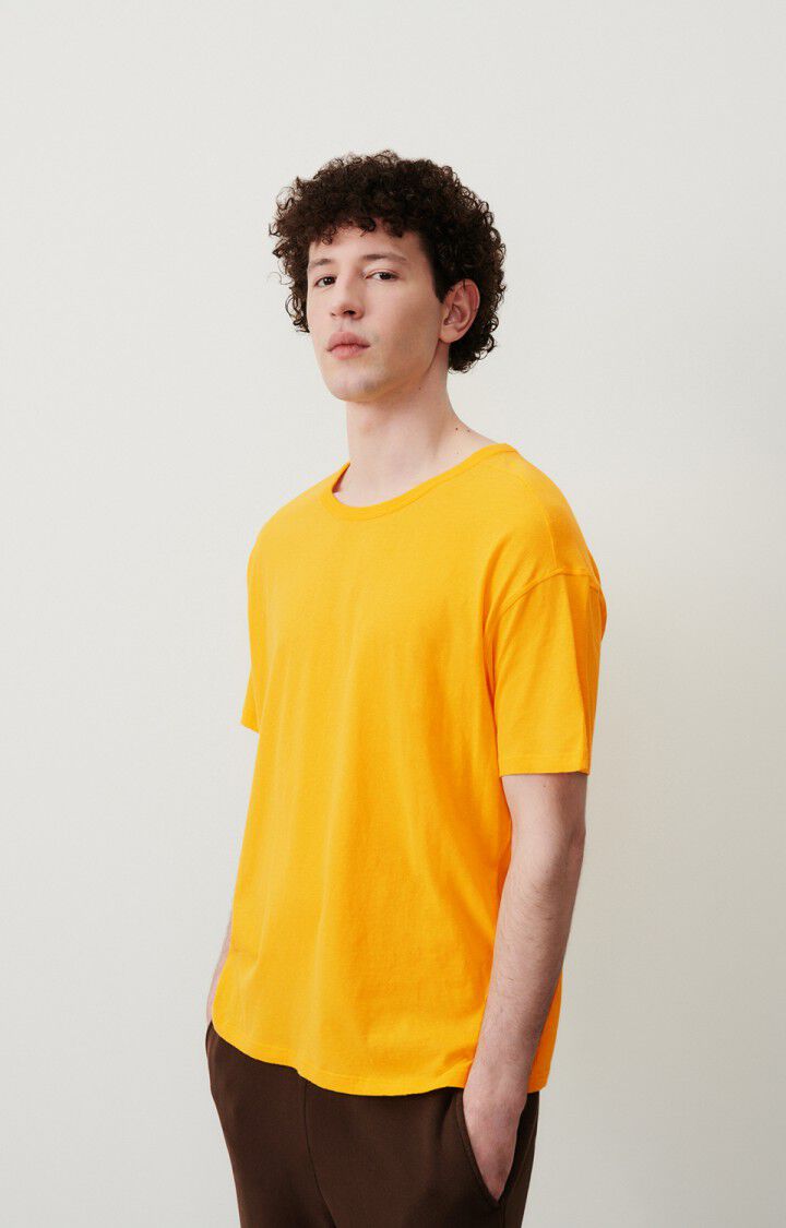 american vintage T-shirt homme Gamipy - MARMELADE 21 Manches courtes Jaune - H24