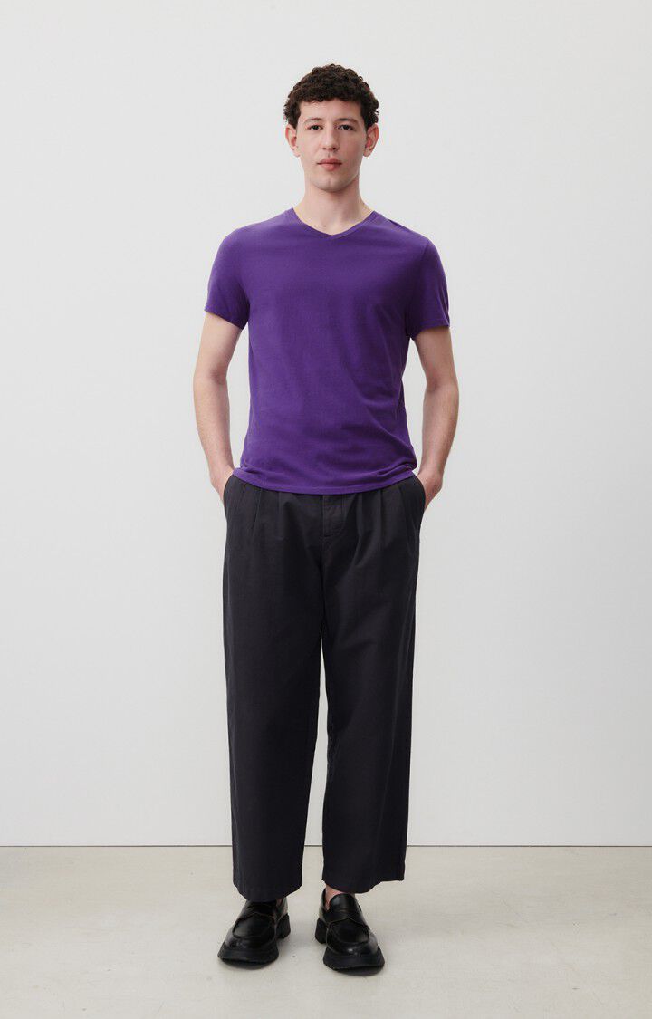 American Vintage T-shirt Homme Gamipy - MURE 21 Manches Courtes Violet - E24