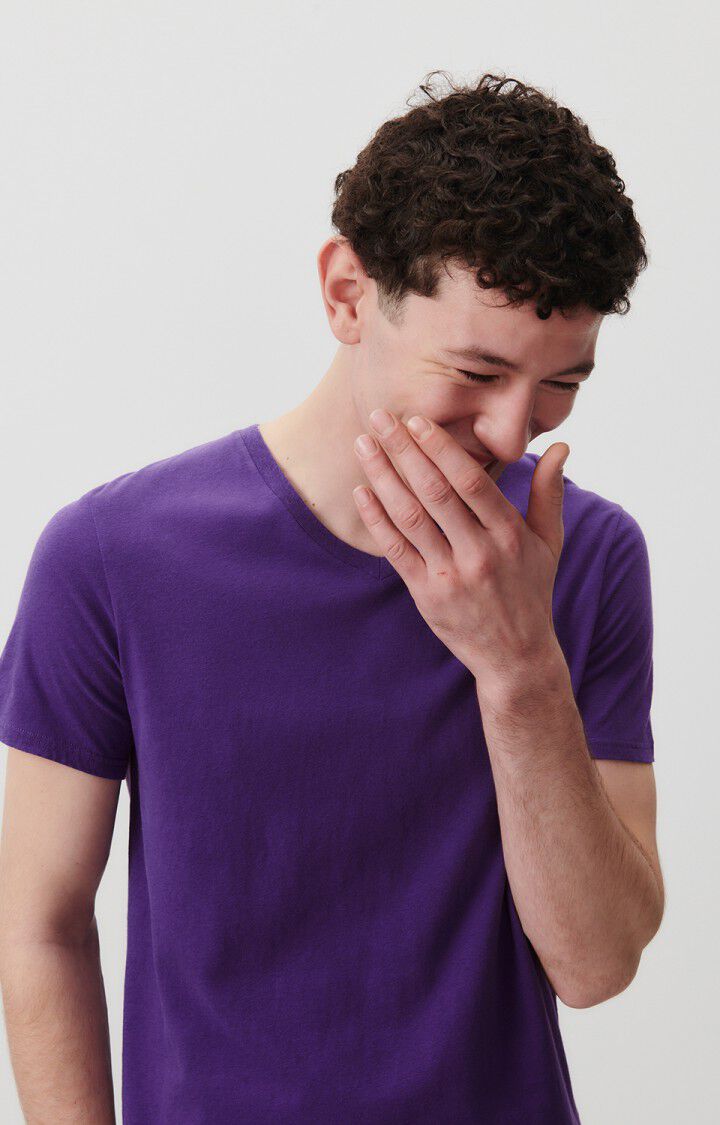 american vintage T-shirt homme Gamipy - MURE 21 Manches courtes Violet - E24