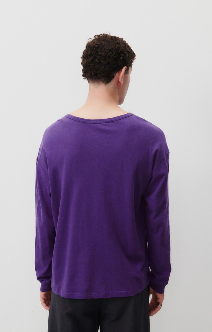 American Vintage T-shirt Homme Gamipy - MURE 60 Manches Longues Violet - E24