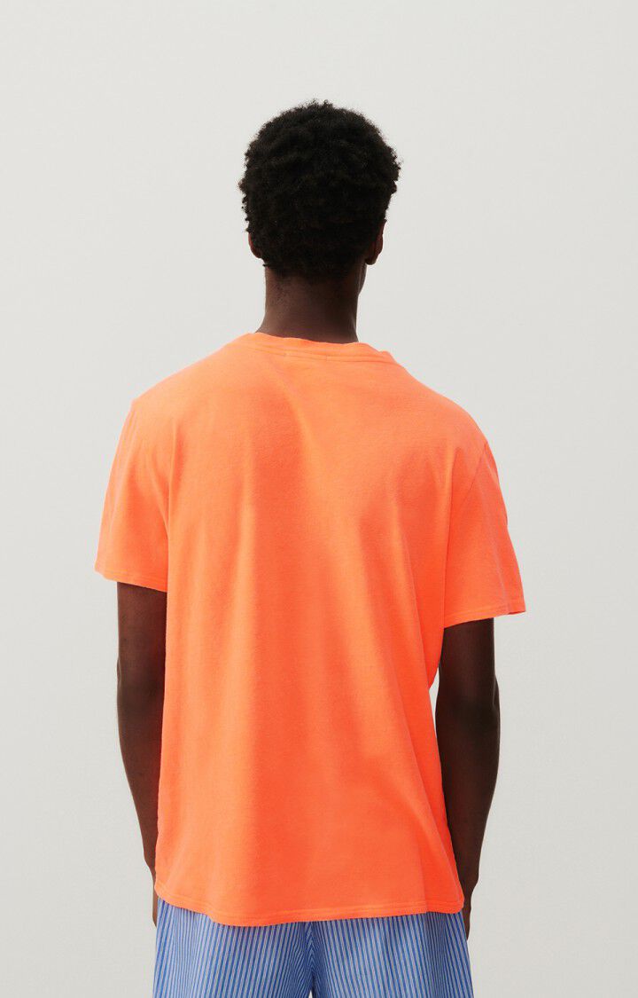 American Vintage T-shirt Homme Gamipy - NEFLE FLUO 21 Manches Courtes Orange - E24