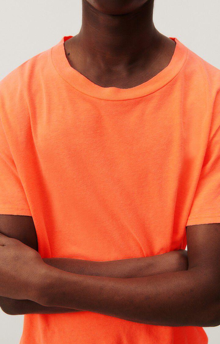 American Vintage T-shirt Homme Gamipy - NEFLE FLUO 21 Manches Courtes Orange - E24