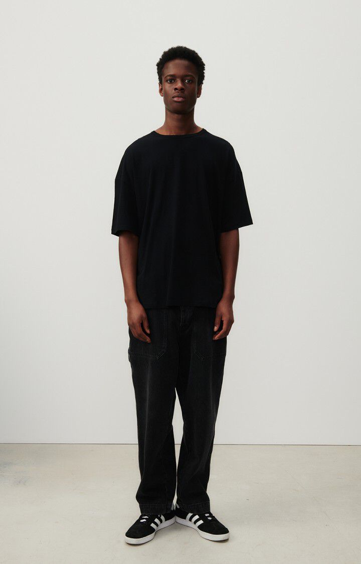 American Vintage T-shirt Homme Gamipy - NOIR 21 Manches Courtes Noir - E25