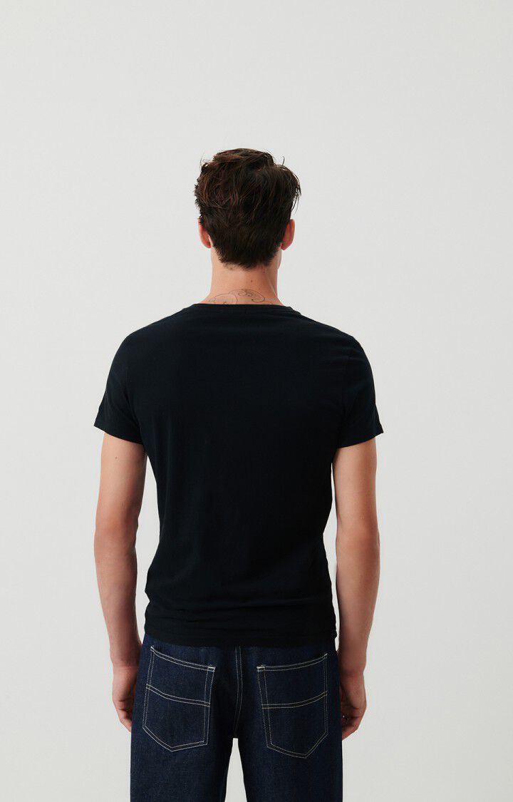 American Vintage T-shirt Homme Gamipy - NOIR 21 Manches Courtes Noir - E25