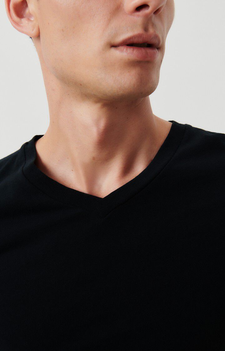 American Vintage T-shirt Homme Gamipy - NOIR 21 Manches Courtes Noir - E25