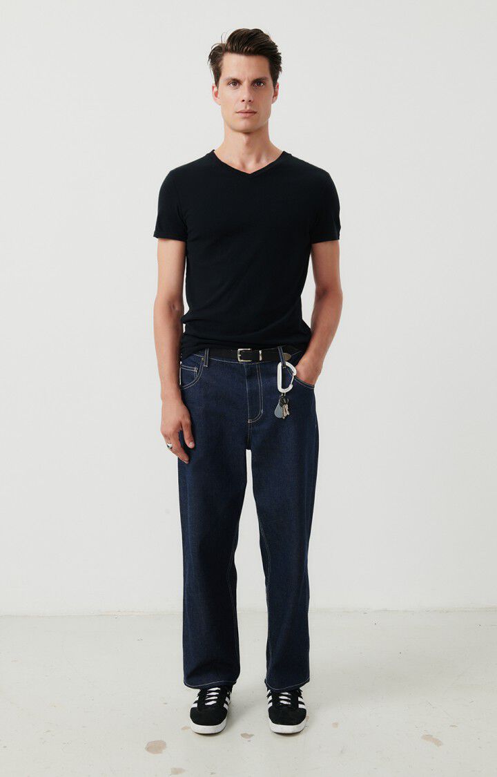 American Vintage T-shirt Homme Gamipy - NOIR 21 Manches Courtes Noir - E25