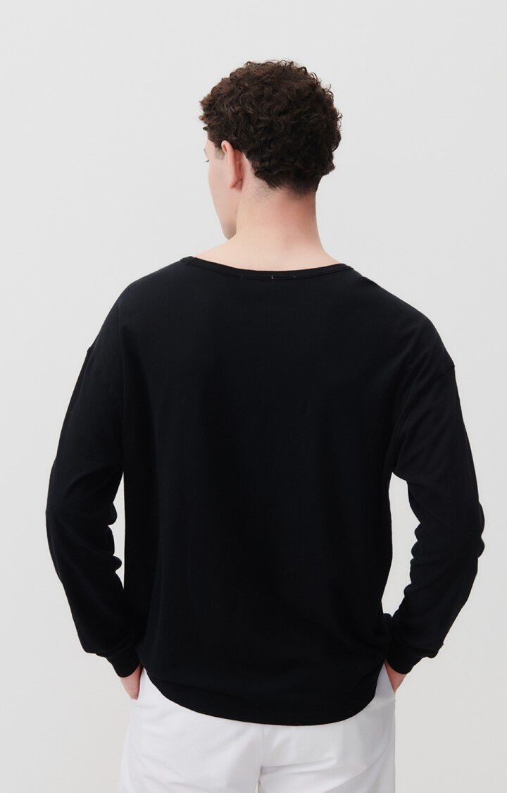 American Vintage T-shirt Homme Gamipy - NOIR 60 Manches Longues Noir - E25