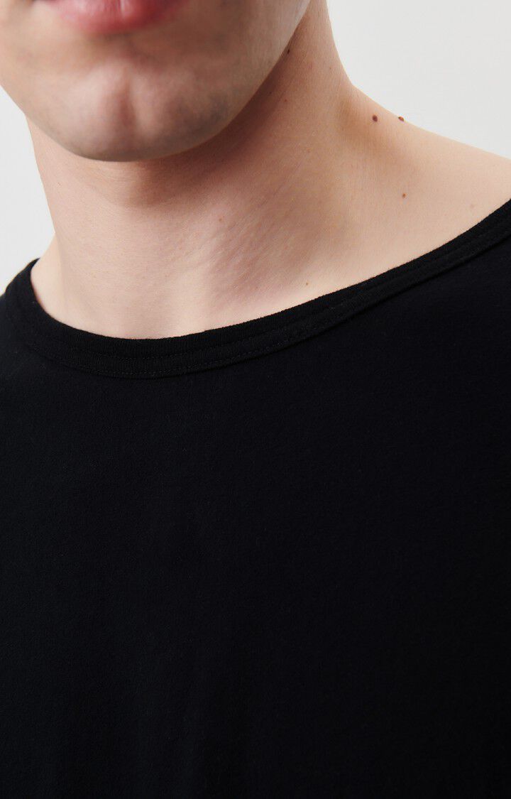 American Vintage T-shirt Homme Gamipy - NOIR 60 Manches Longues Noir - E25