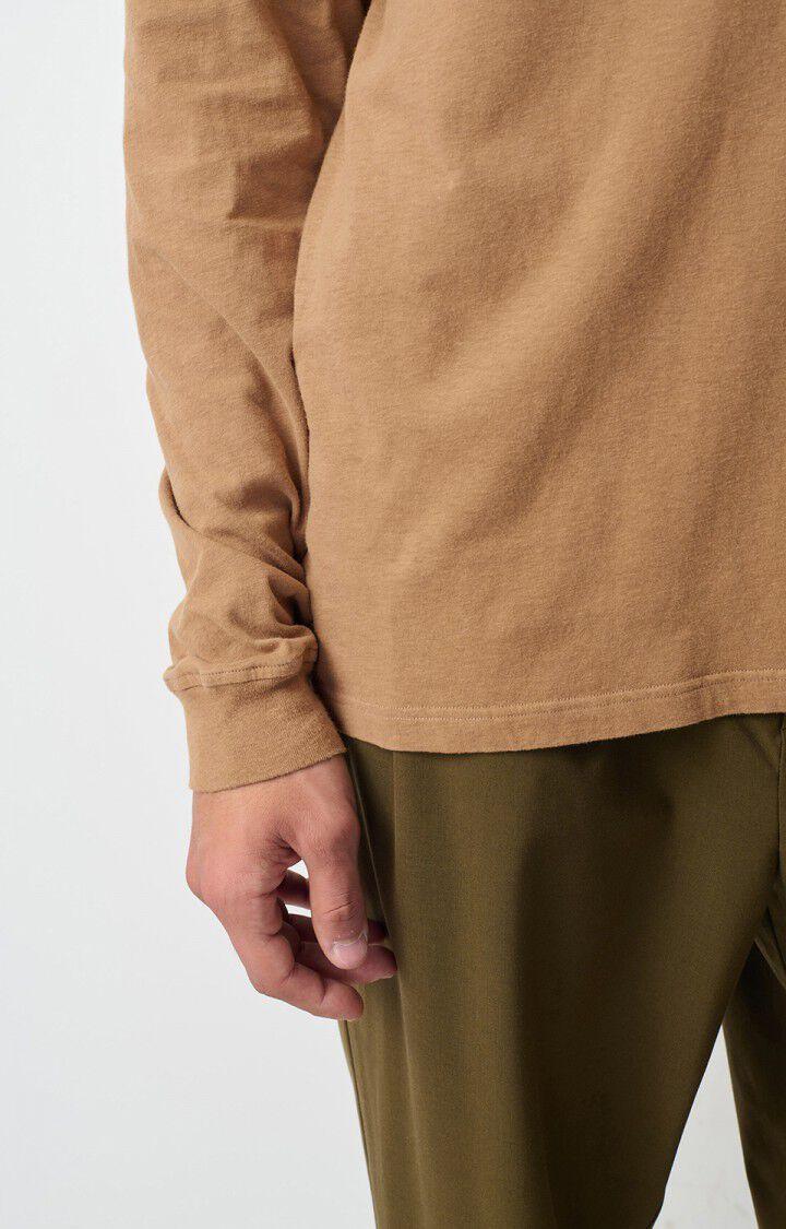 American Vintage T-shirt Homme Gamipy - NOISETTINE 60 Manches Longues Marron - H24